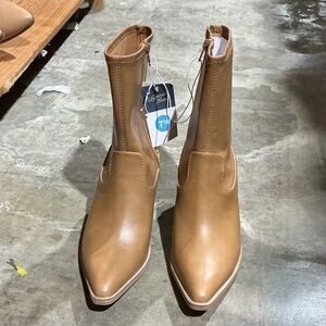 Tan Aubree Ankle Boots